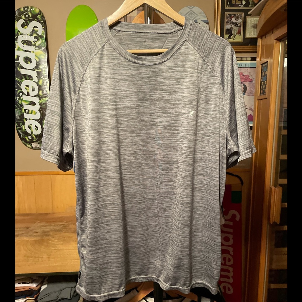Men's spider sweat wicking skiing outdoors shirt